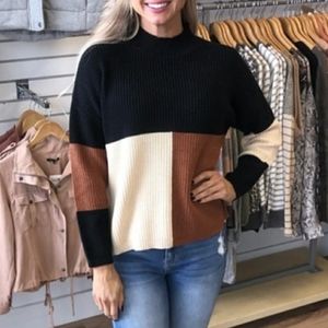NWT Color block Sweater